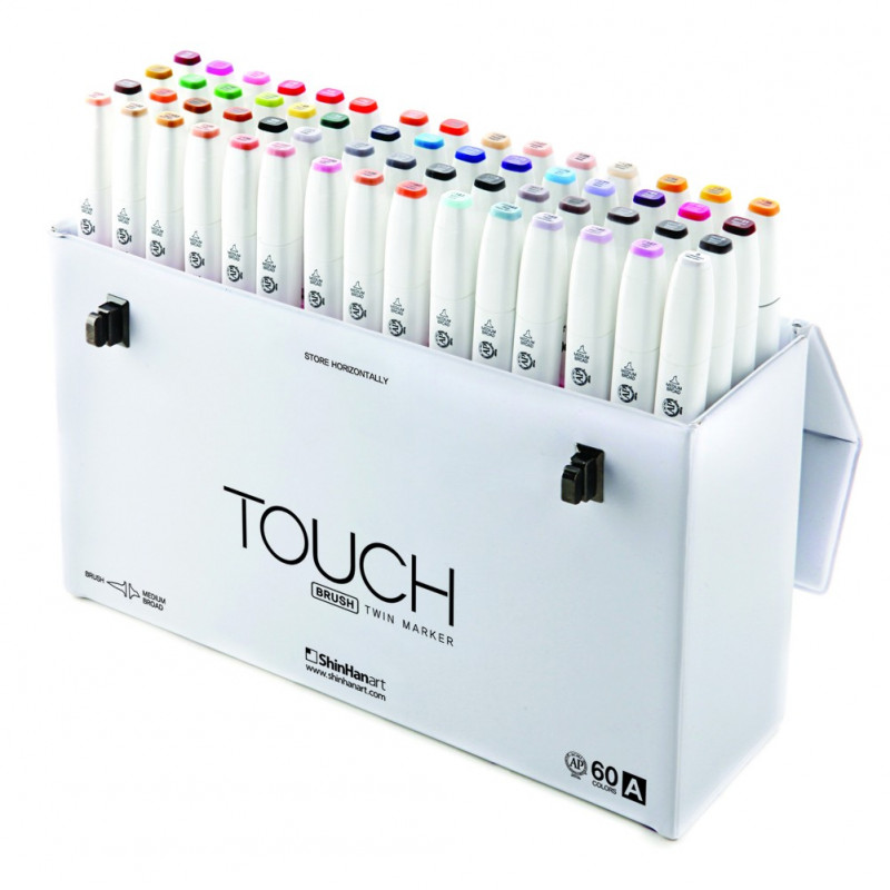 Touch Marker - Twin Brush - Set de 60 couleurs, série A